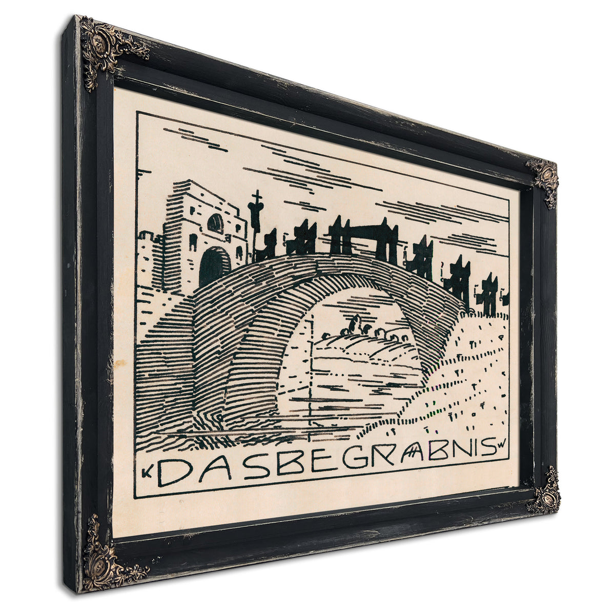 Das Begrabnis Around 1920 By Karl Wiener