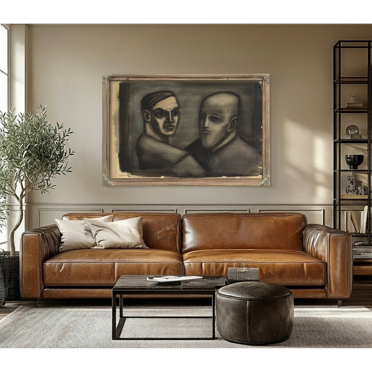 Der Junge Und der Alte Around 1930 By Karl Wiener