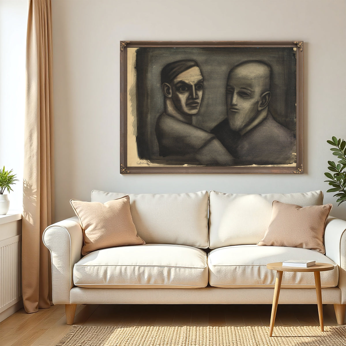 Der Junge Und der Alte Around 1930 By Karl Wiener