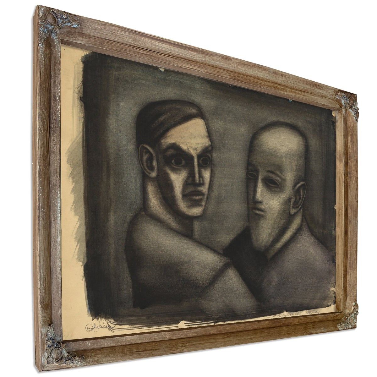 Der Junge Und der Alte Around 1930 By Karl Wiener