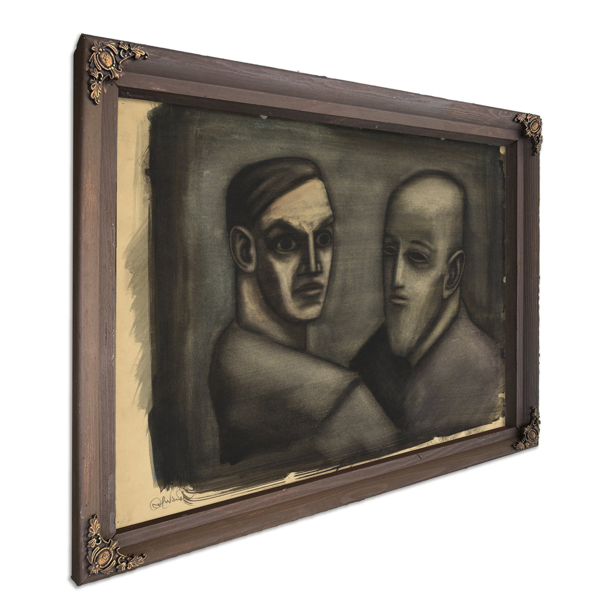 Der Junge Und der Alte Around 1930 By Karl Wiener