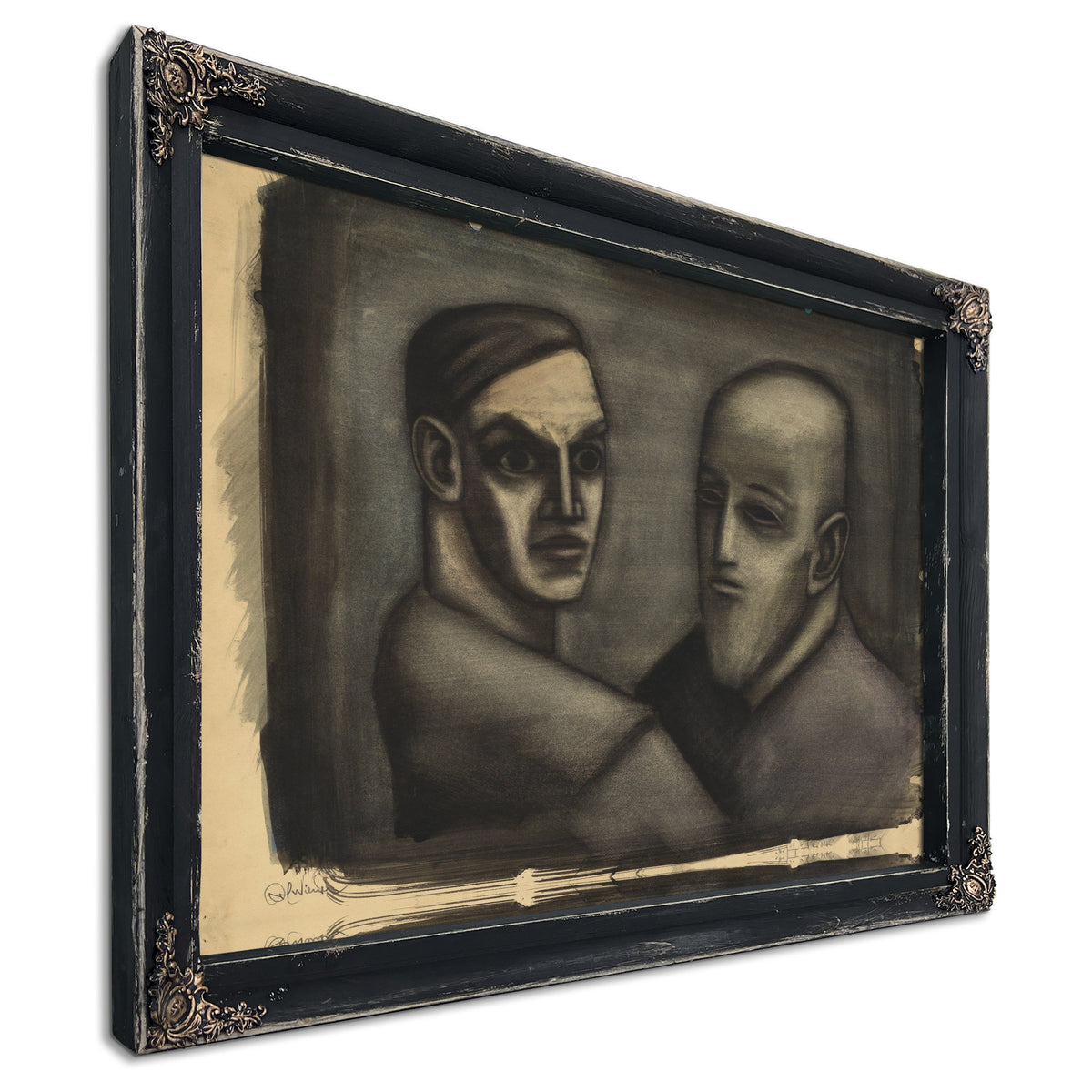Der Junge Und der Alte Around 1930 By Karl Wiener