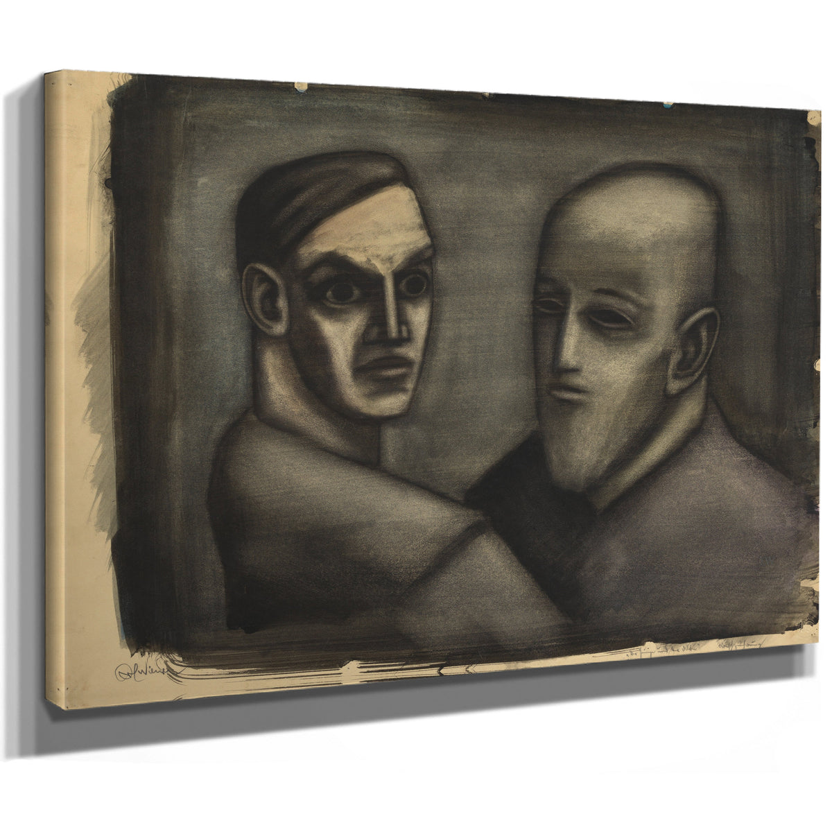 Der Junge Und der Alte Around 1930 By Karl Wiener