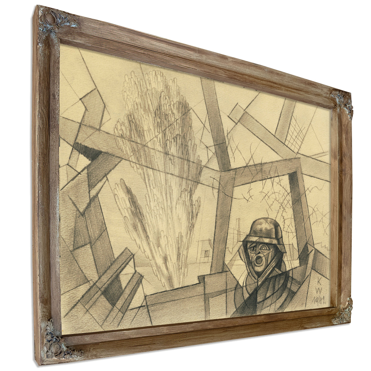 Deutscher Soldat Im Trommelfeuer 1942 By Karl Wiener