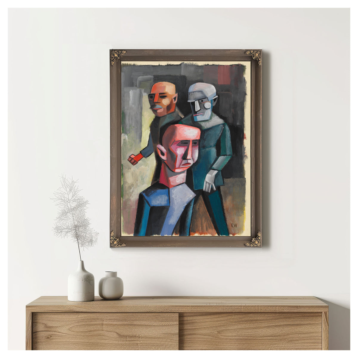 Drei Manner O J Around 1935 By Karl Wiener