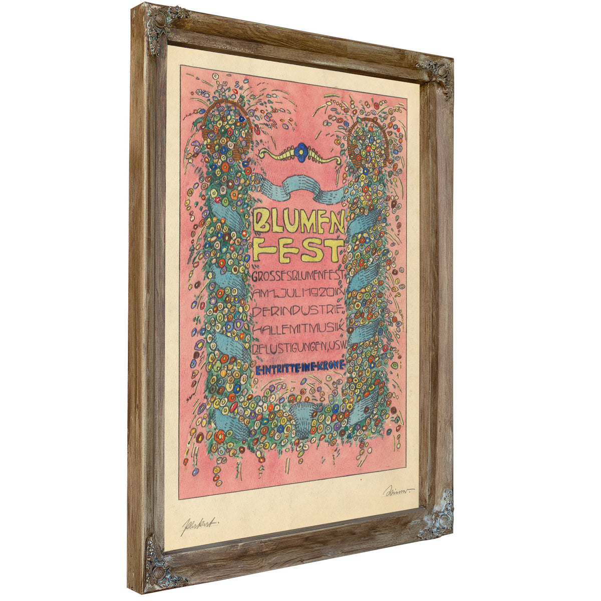 Entwurfe Plakat Blumen Fest Grosses By Karl Wiener