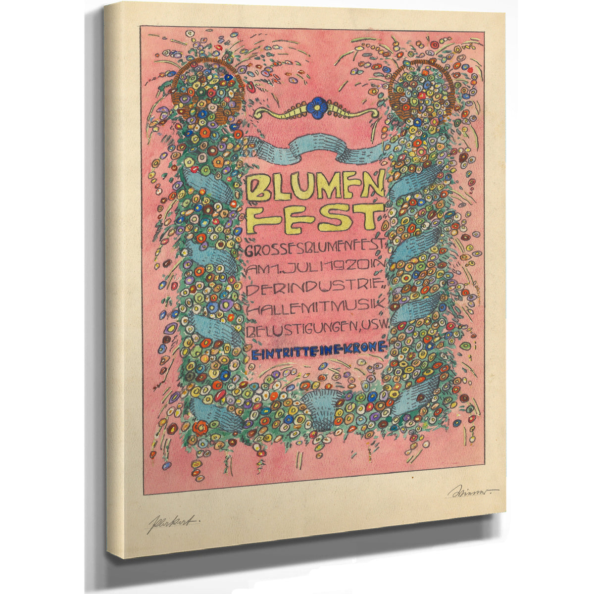 Entwurfe Plakat Blumen Fest Grosses By Karl Wiener