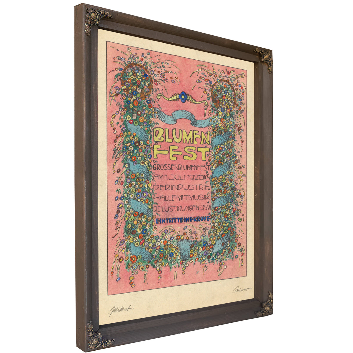 Entwurfe Plakat Blumen Fest Grosses By Karl Wiener