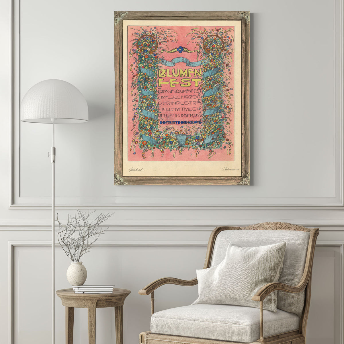 Entwurfe Plakat Blumen Fest Grosses By Karl Wiener