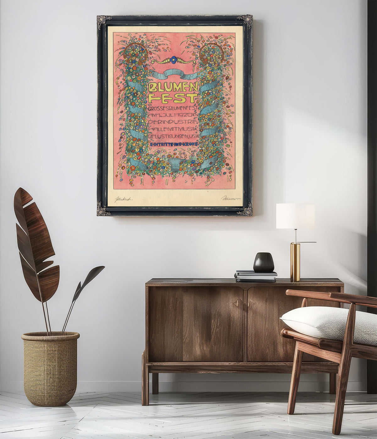 Entwurfe Plakat Blumen Fest Grosses By Karl Wiener