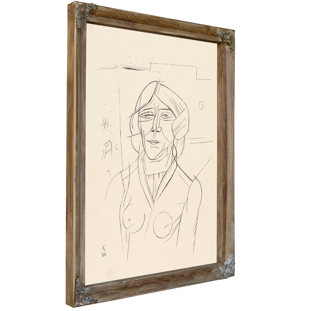 Frauenportrat By Karl Wiener