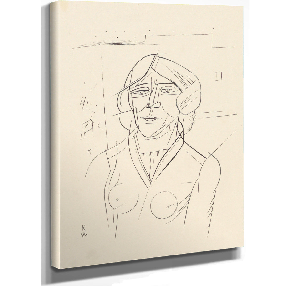 Frauenportrat By Karl Wiener