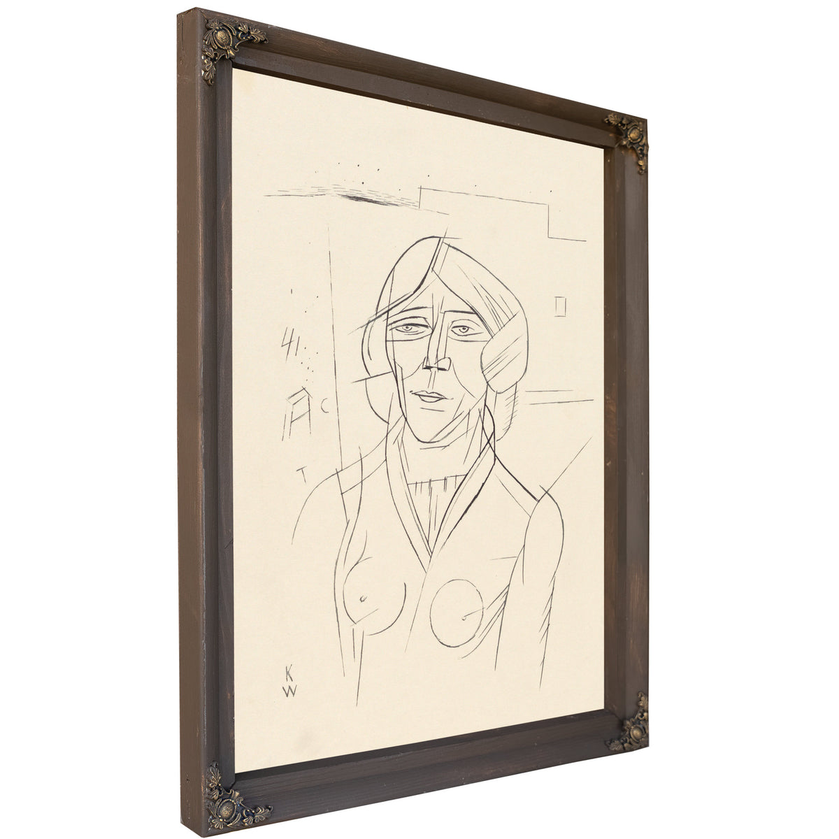 Frauenportrat By Karl Wiener