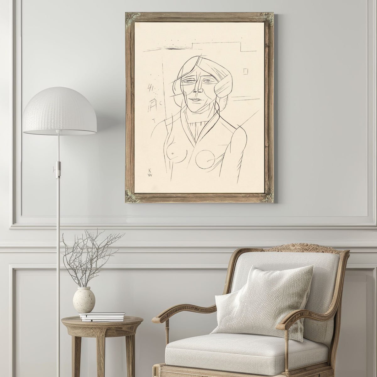 Frauenportrat By Karl Wiener