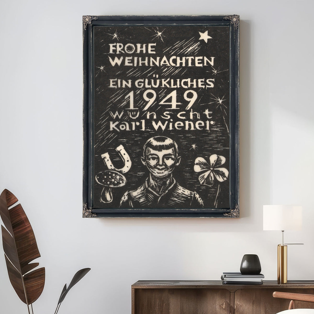 Frohe Weihnachten Ein Gluckliches 1949 By Karl Wiener