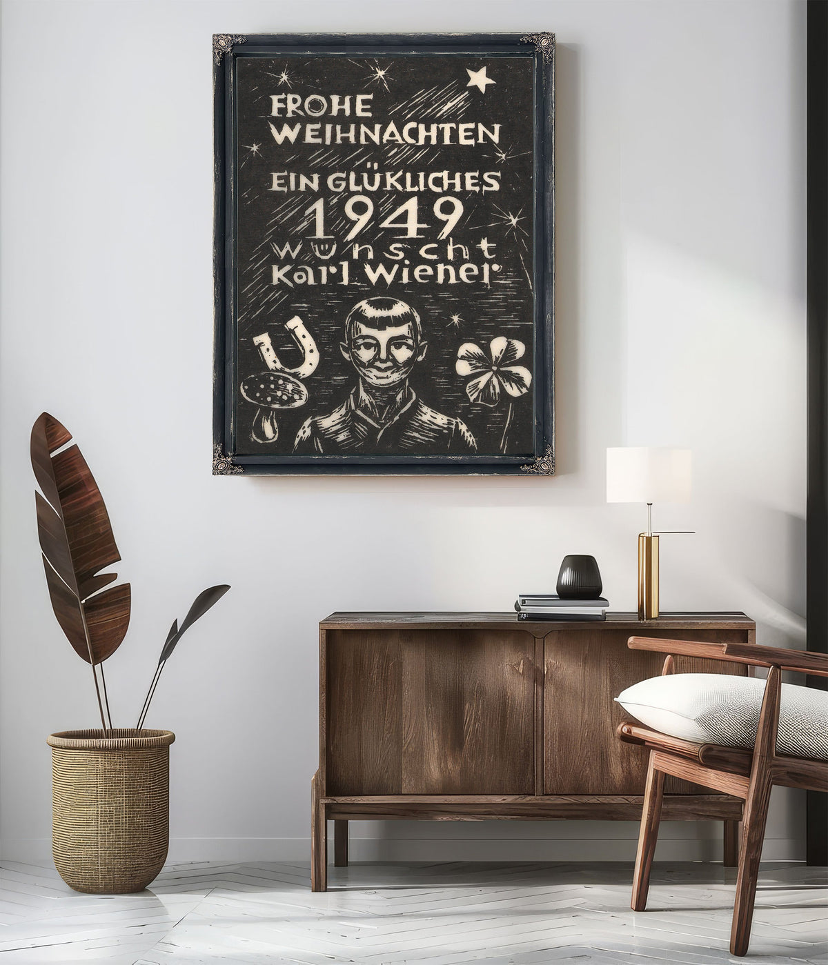 Frohe Weihnachten Ein Gluckliches 1949 By Karl Wiener