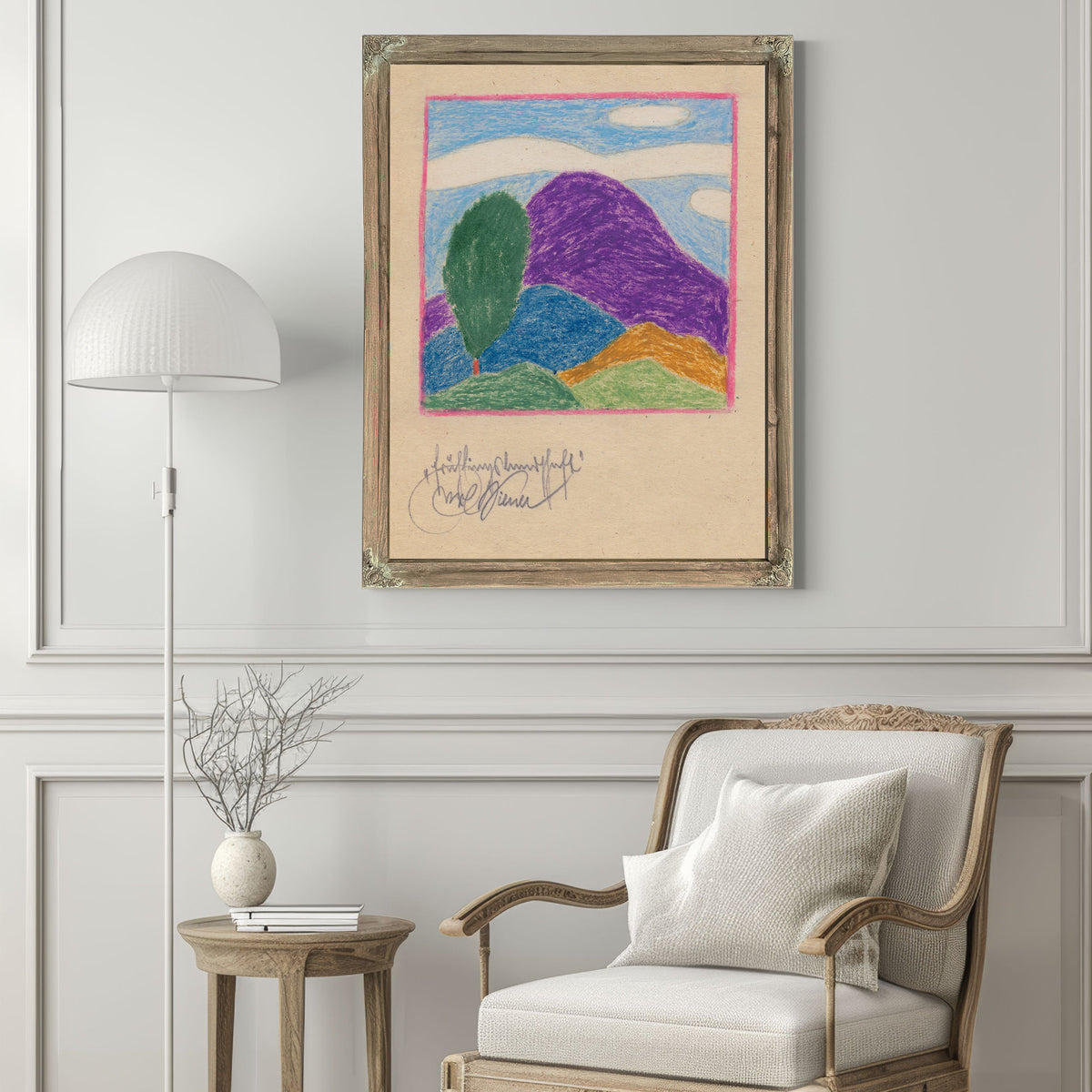 Fruhlingslandschaft Around 1923 By Karl Wiener