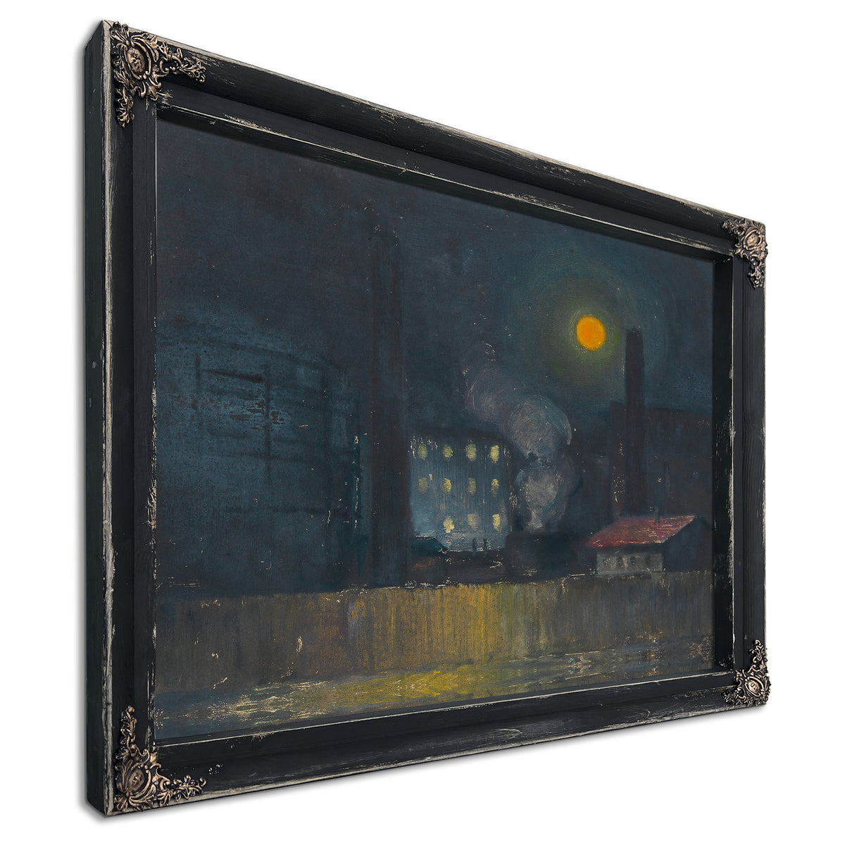 Gaswerk Im Mondlicht Around 1935 By Karl Wiener