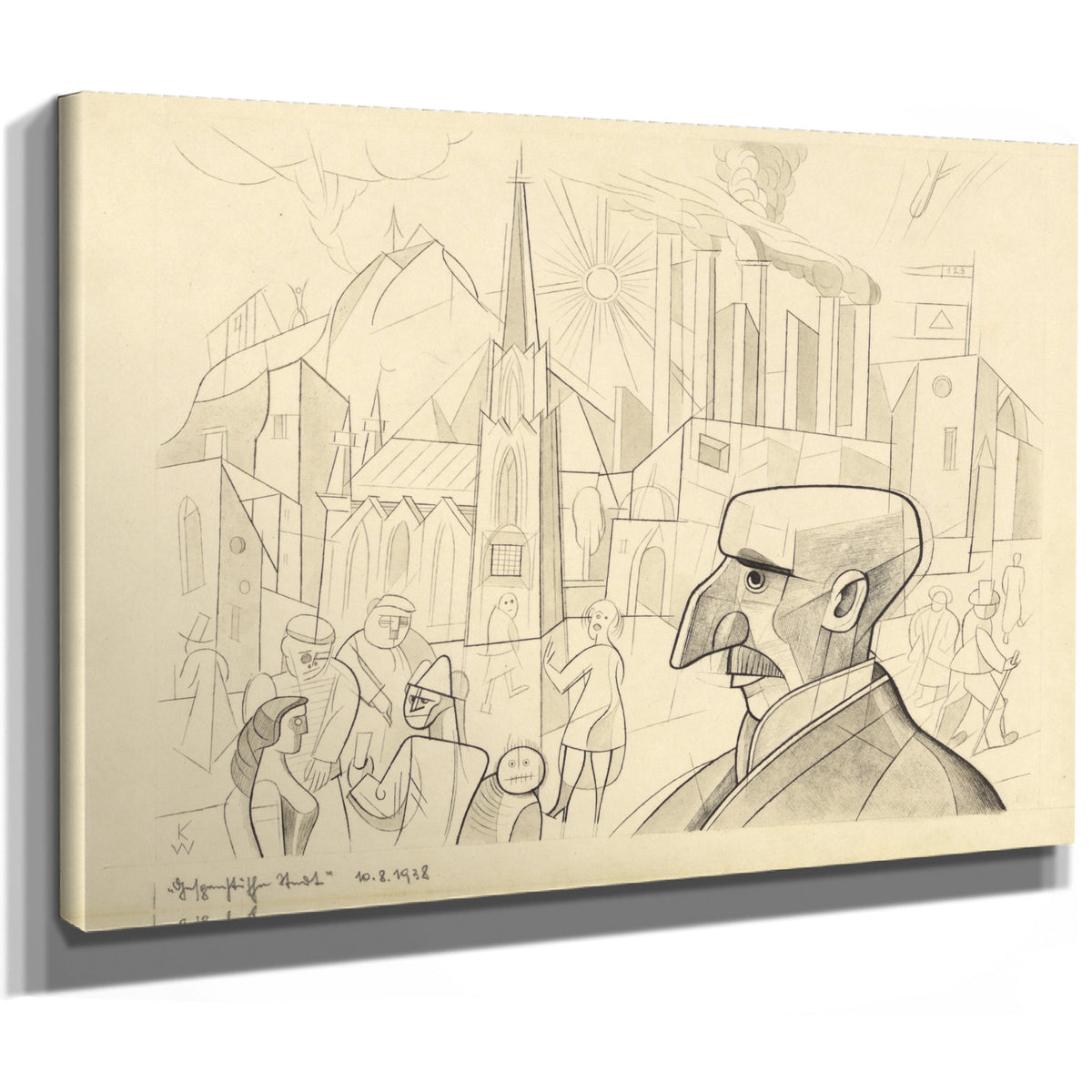 Gespenstische Stadt Around 1935 By Karl Wiener
