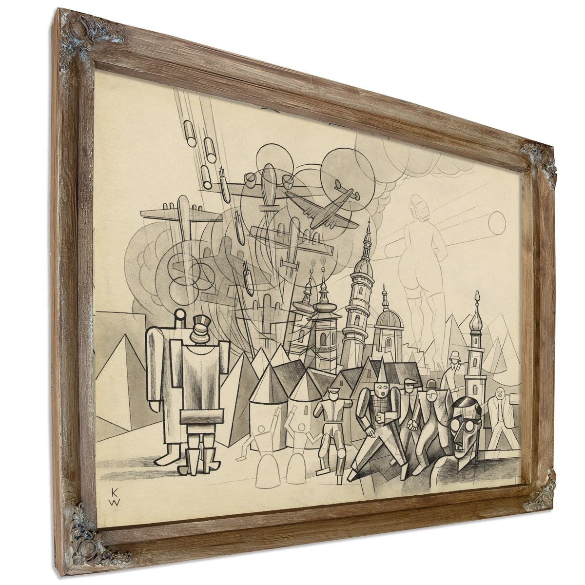 Kriegsgroteske Mit Selbstbildnis 1944 By Karl Wiener