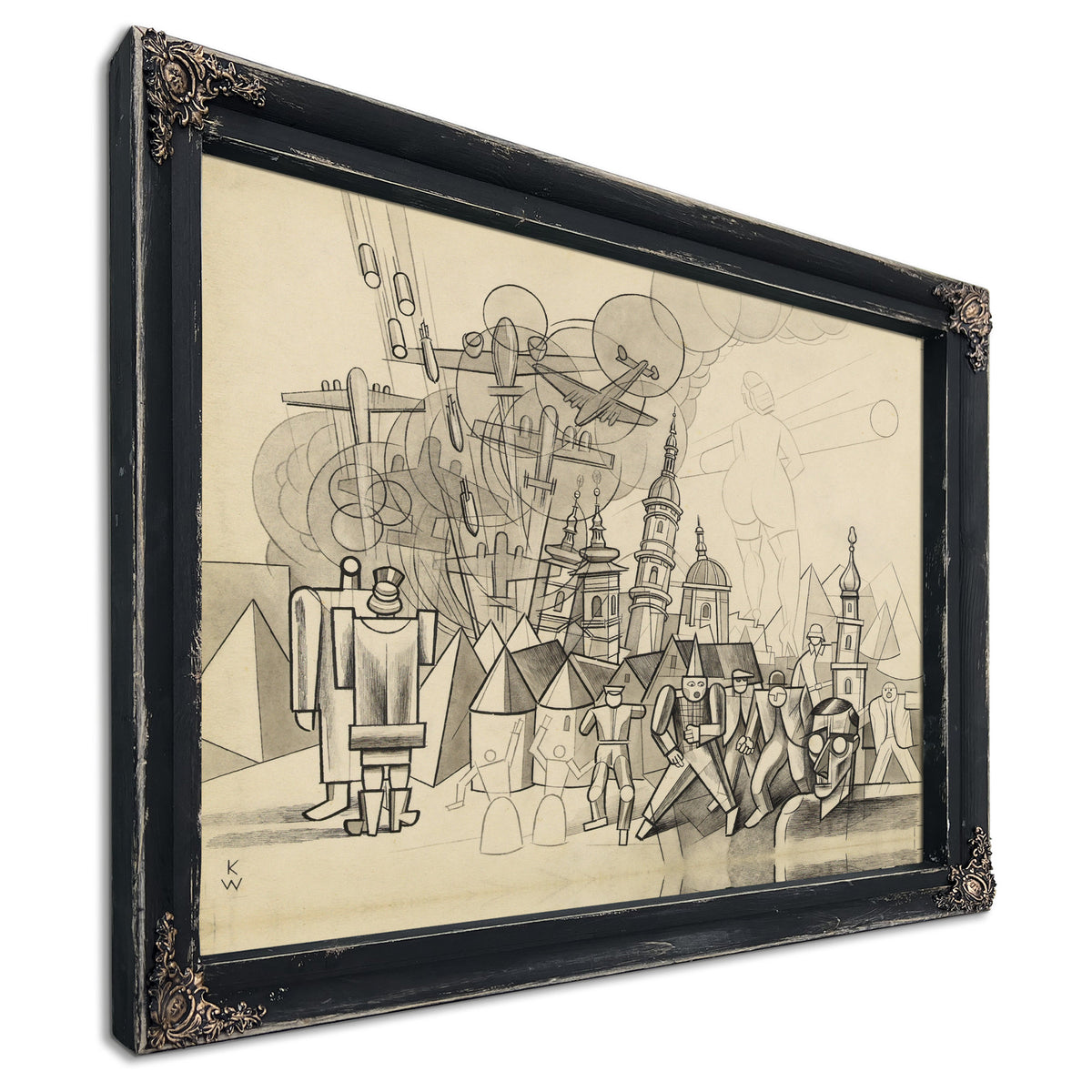 Kriegsgroteske Mit Selbstbildnis 1944 By Karl Wiener