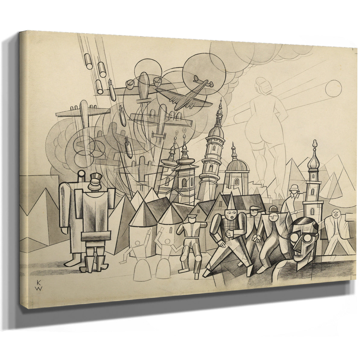Kriegsgroteske Mit Selbstbildnis 1944 By Karl Wiener