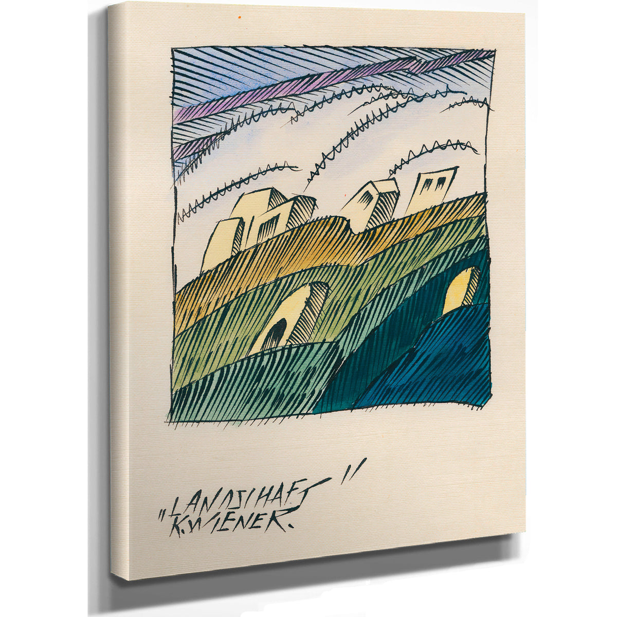 Landschaft Around 1921 By Karl Wiener