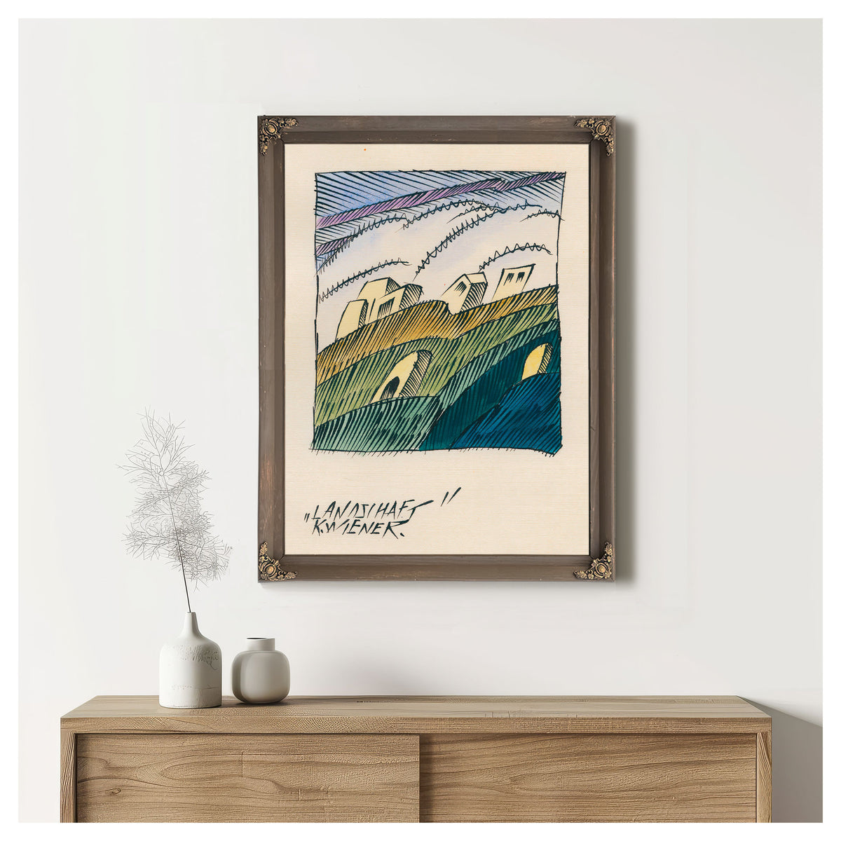 Landschaft Around 1921 By Karl Wiener