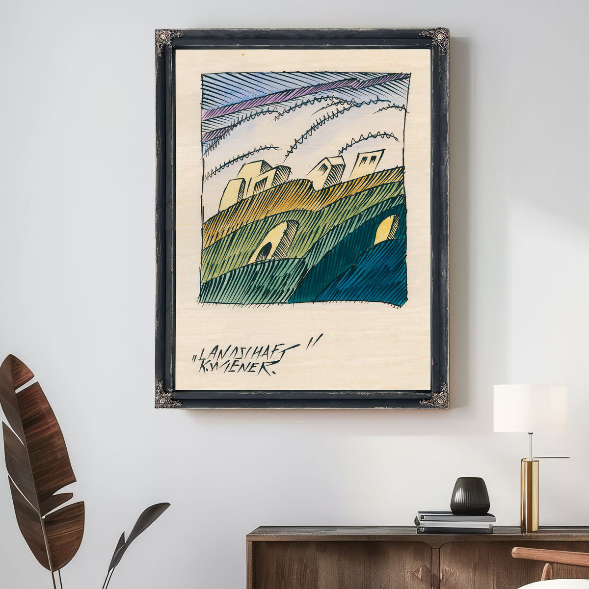 Landschaft Around 1921 By Karl Wiener