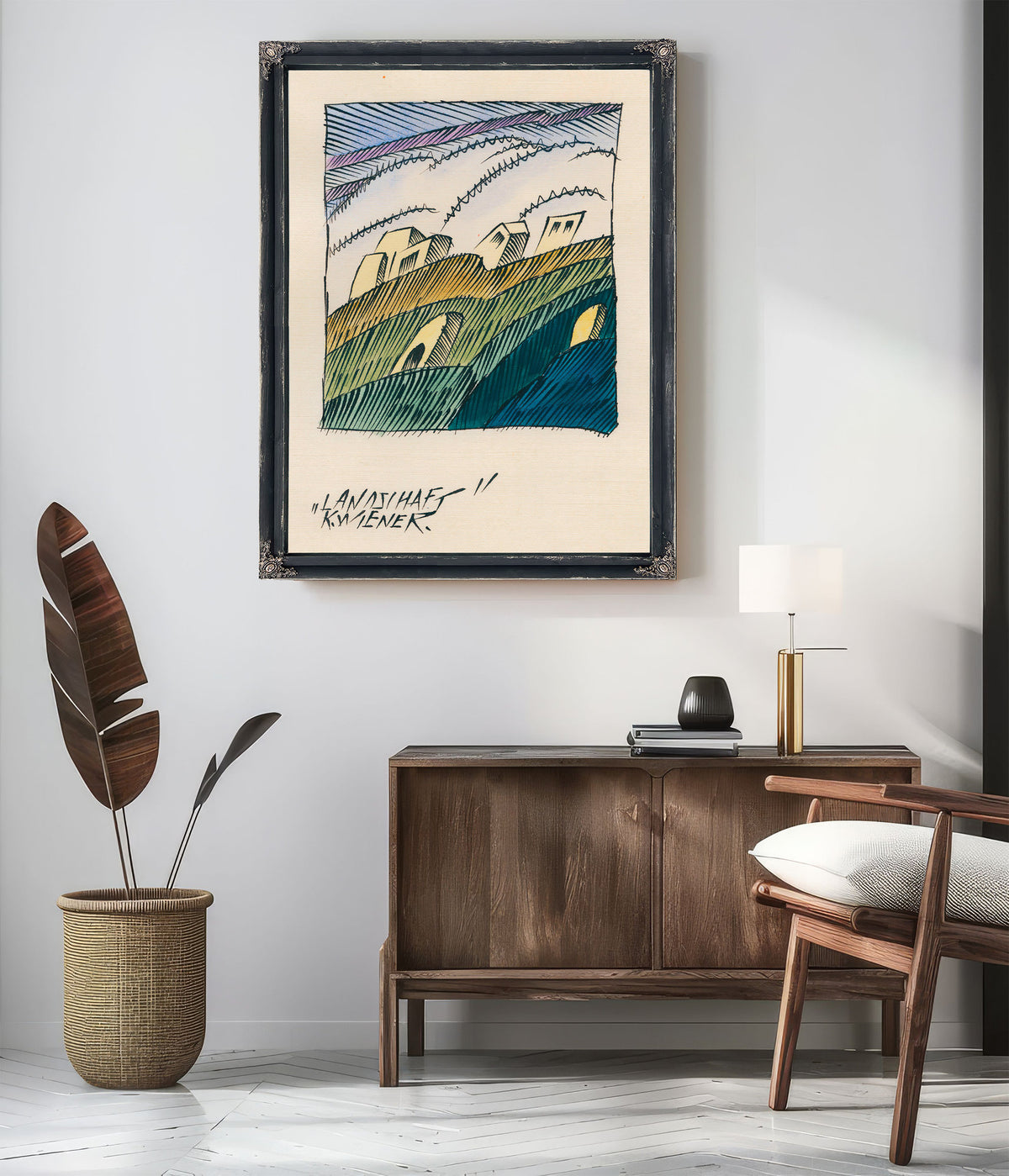 Landschaft Around 1921 By Karl Wiener