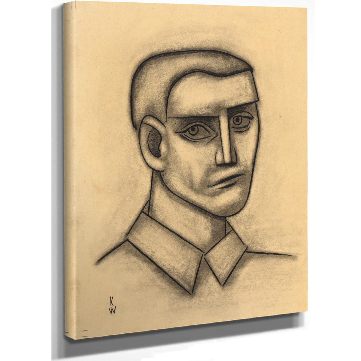 Mannliches Portrat By Karl Wiener