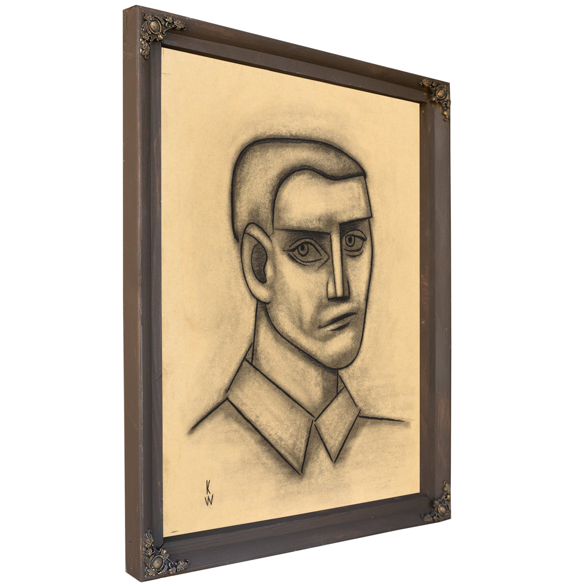 Mannliches Portrat By Karl Wiener