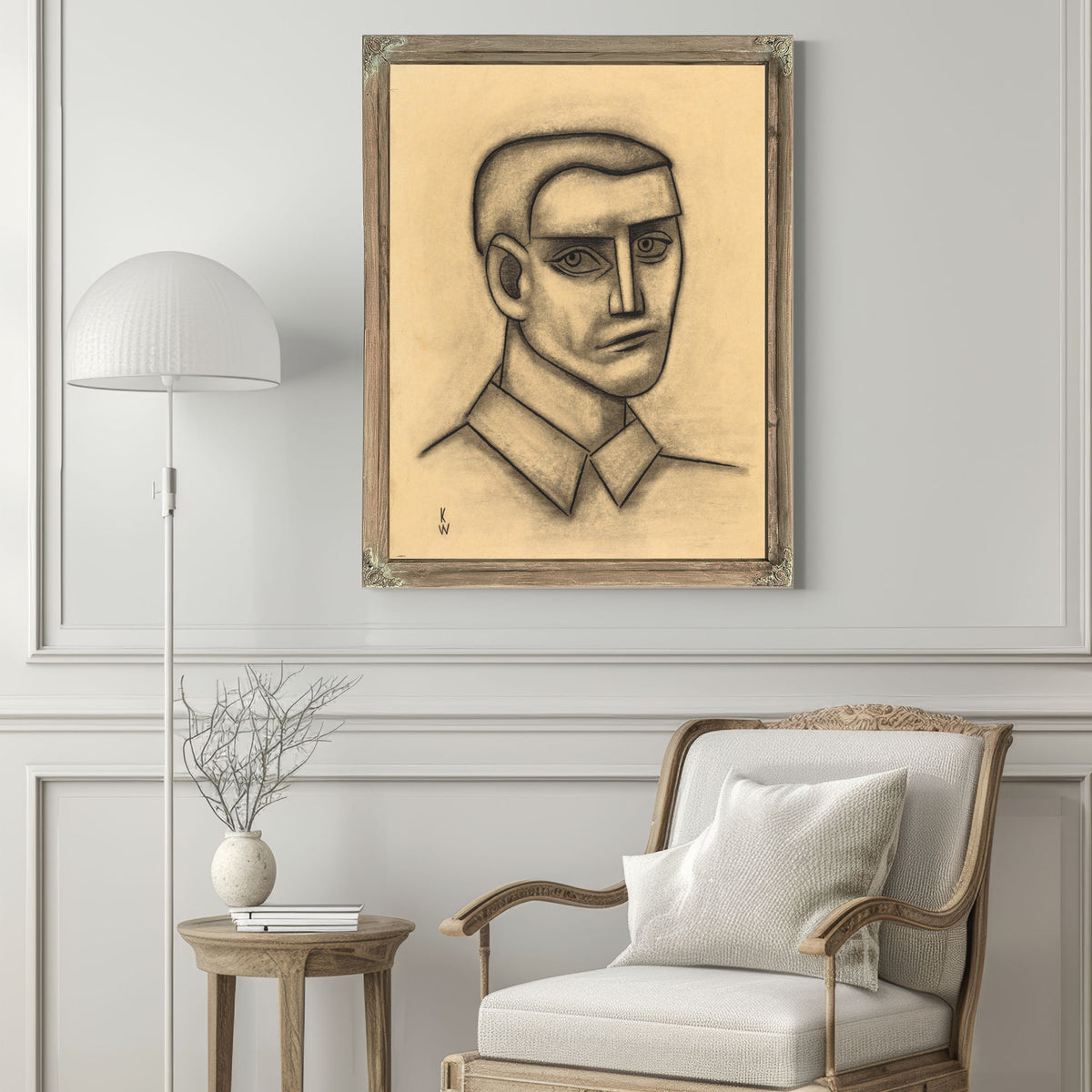 Mannliches Portrat By Karl Wiener