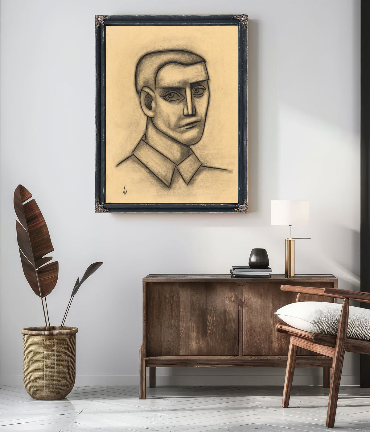 Mannliches Portrat By Karl Wiener