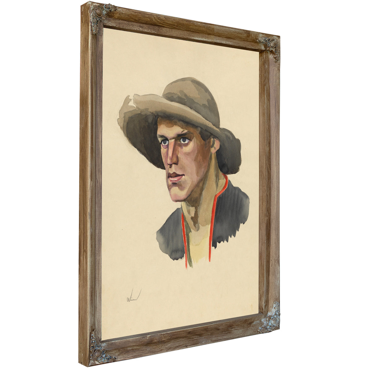 Mannliches Portrat Ca 1928 By Karl Wiener