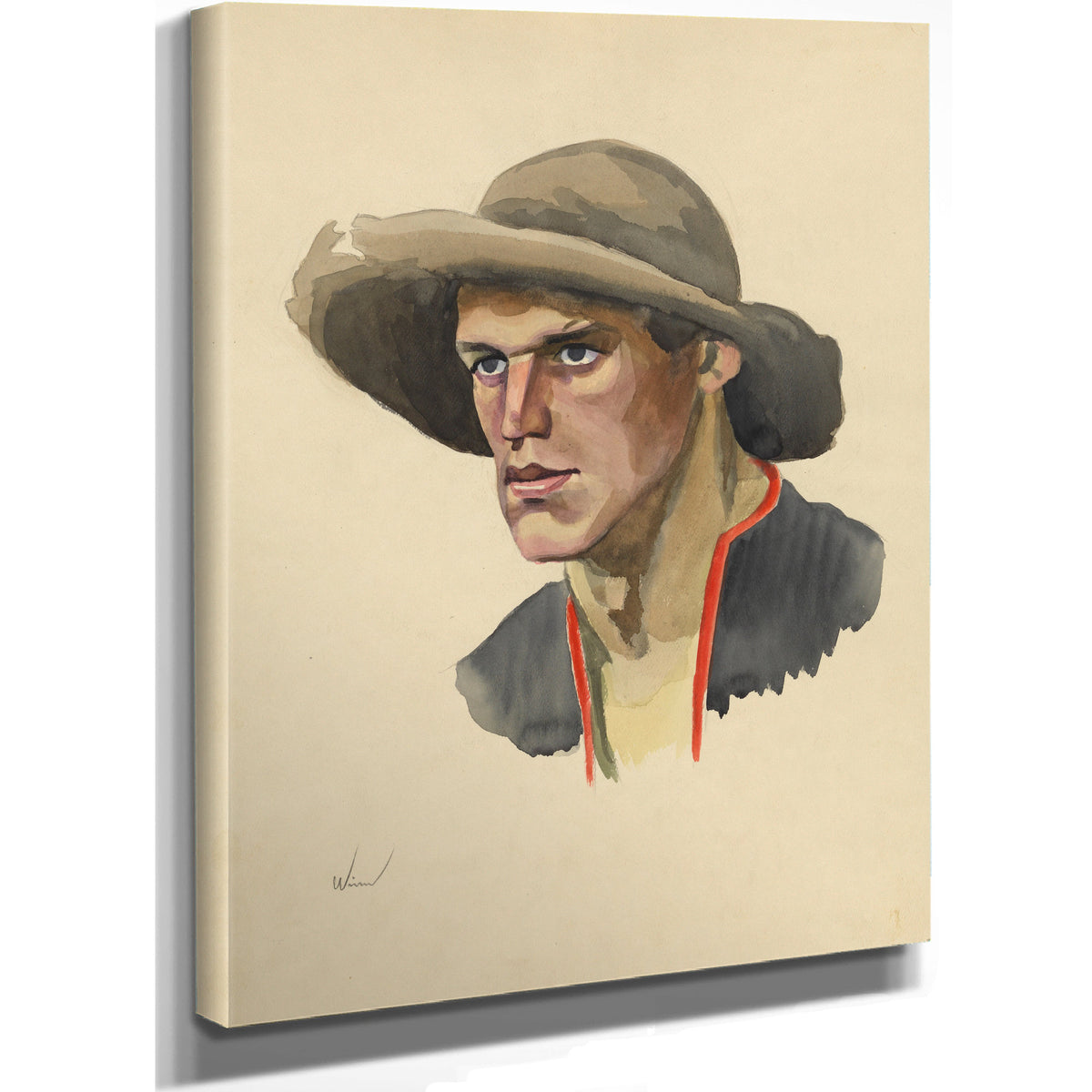 Mannliches Portrat Ca 1928 By Karl Wiener