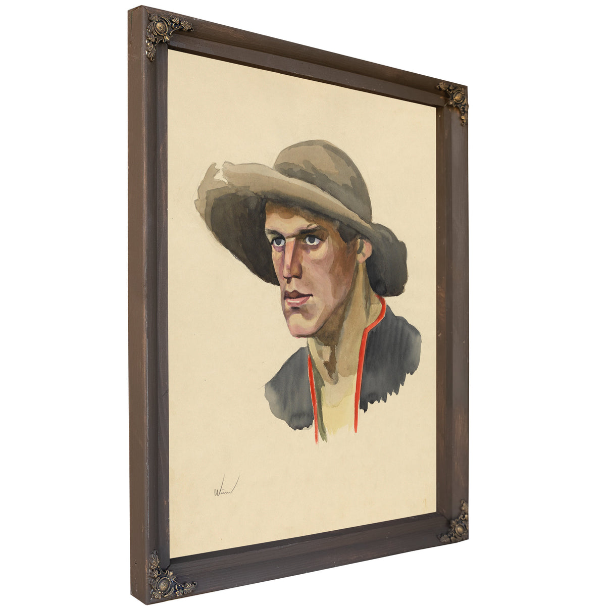 Mannliches Portrat Ca 1928 By Karl Wiener