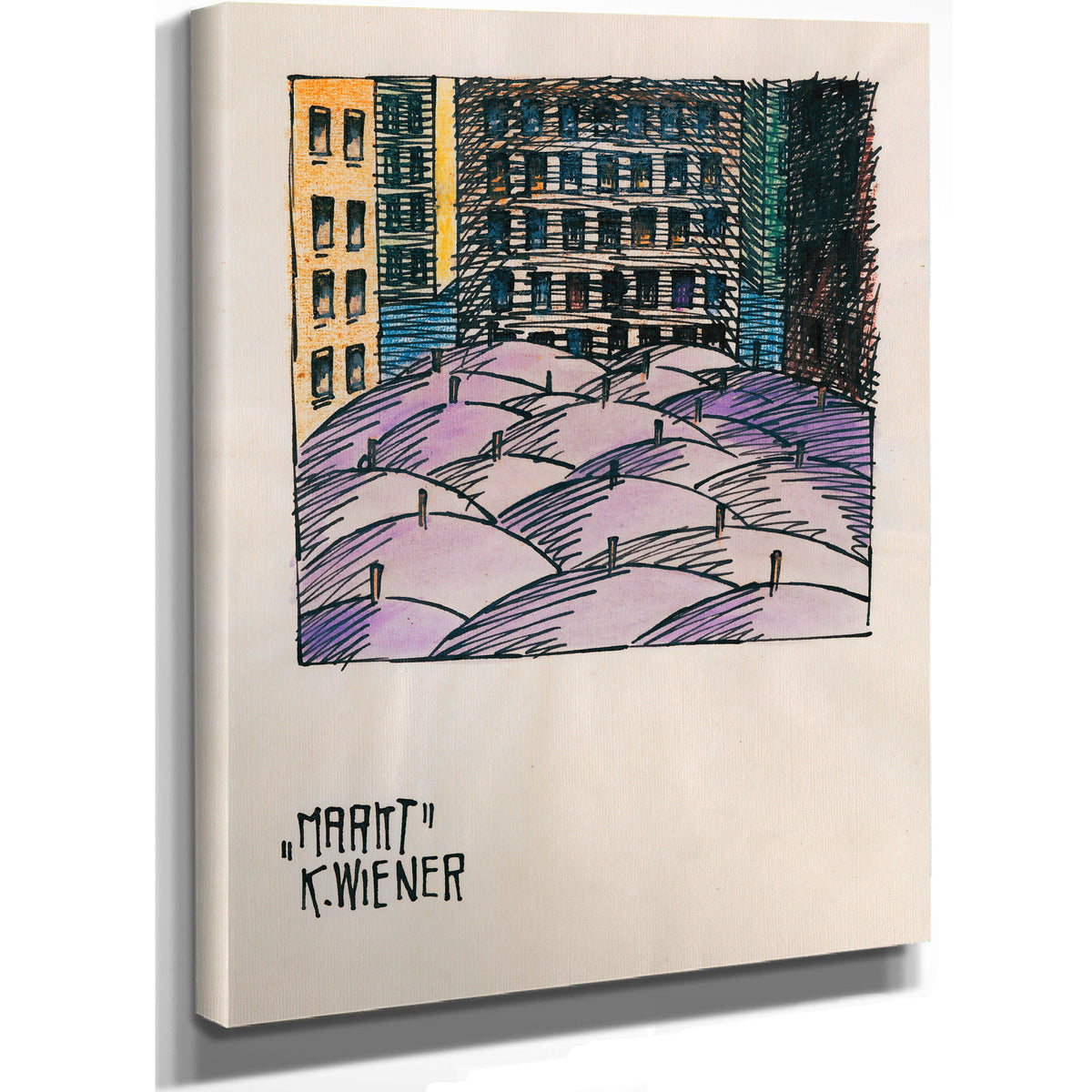 Markt Around 1921 By Karl Wiener