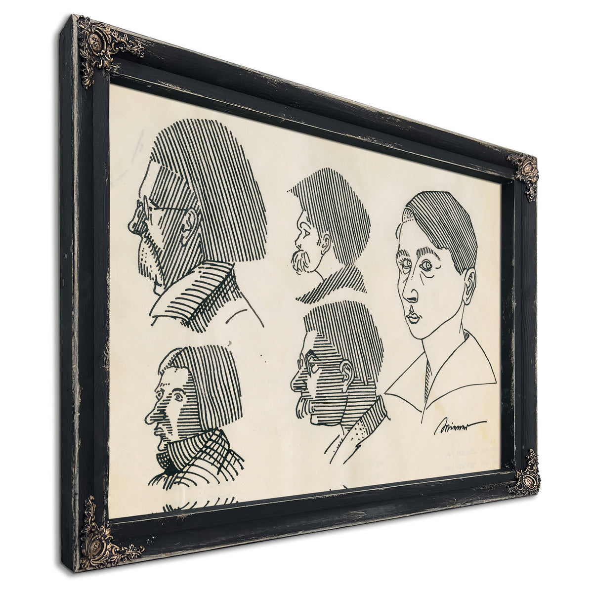 Ohne Titel 5 Portrats 1919 By Karl Wiener