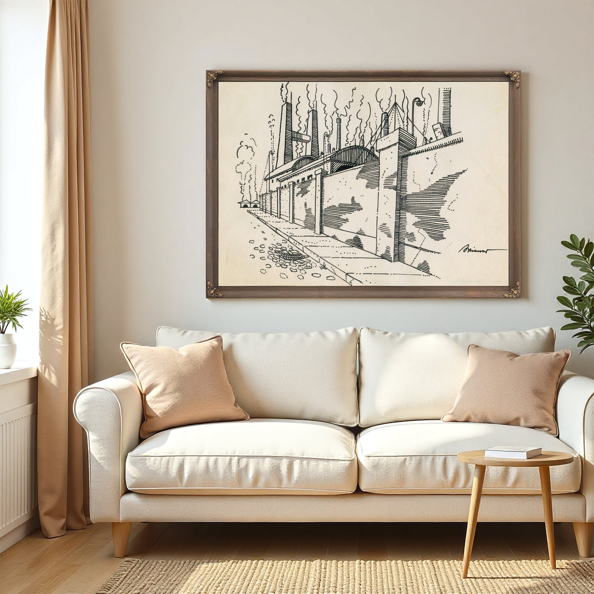 Ohne Titel Fabrik Mit Rauchenden By Karl Wiener