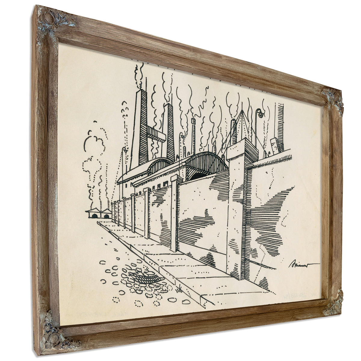 Ohne Titel Fabrik Mit Rauchenden By Karl Wiener