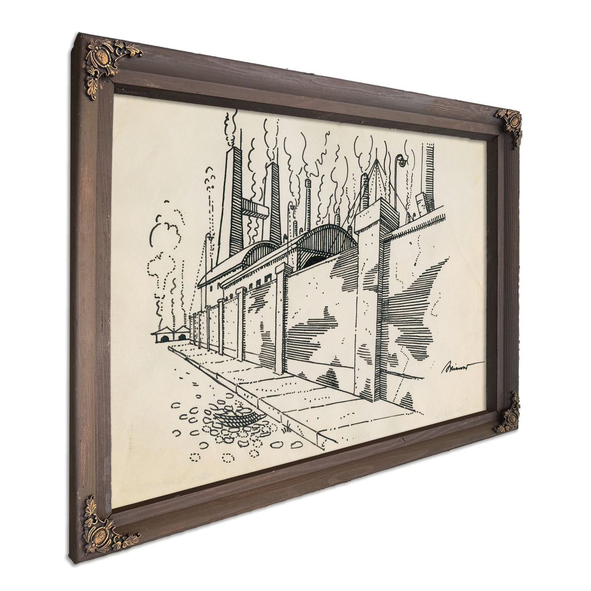 Ohne Titel Fabrik Mit Rauchenden By Karl Wiener