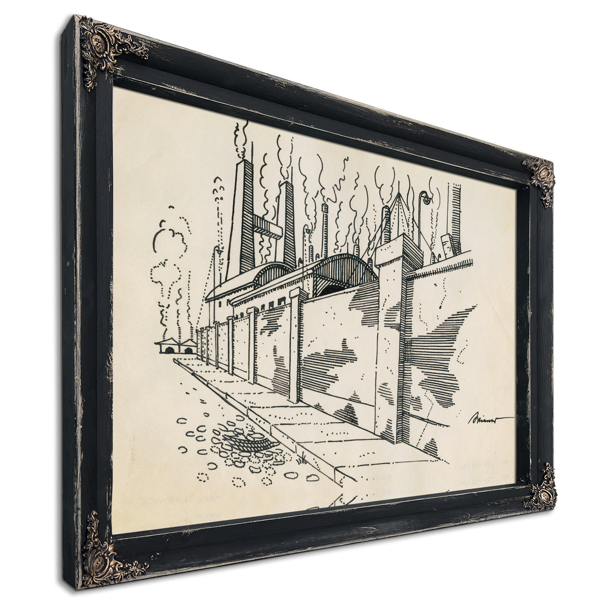 Ohne Titel Fabrik Mit Rauchenden By Karl Wiener
