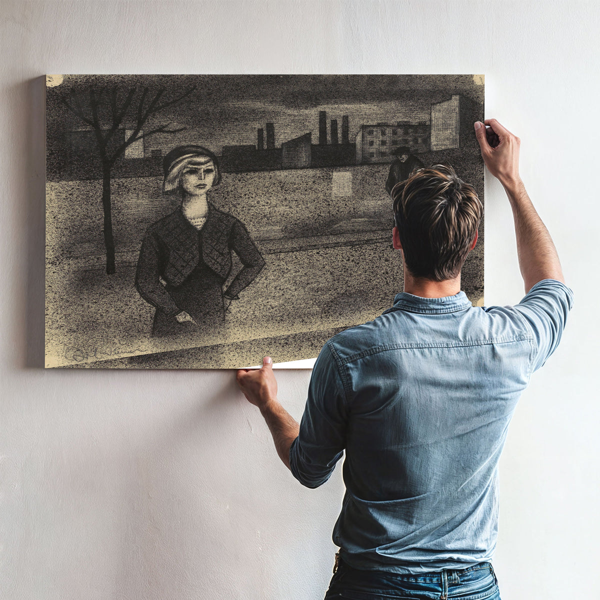 Ohne Titel Frau Mann By Karl Wiener