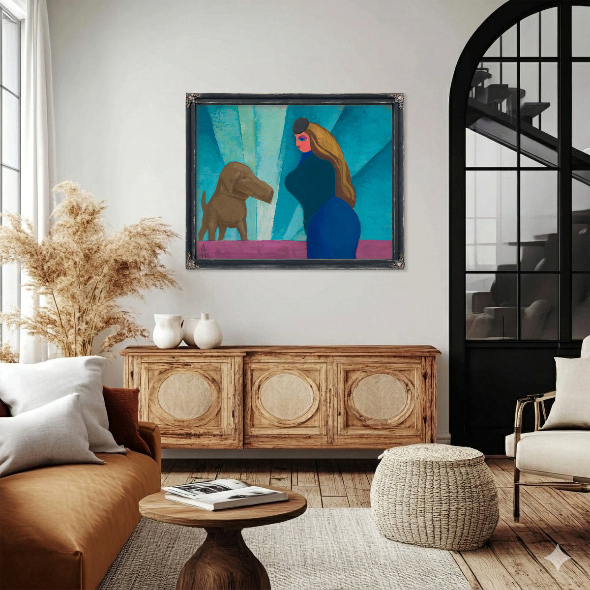 Ohne Titel Frau Und Hund 1943 By Karl Wiener