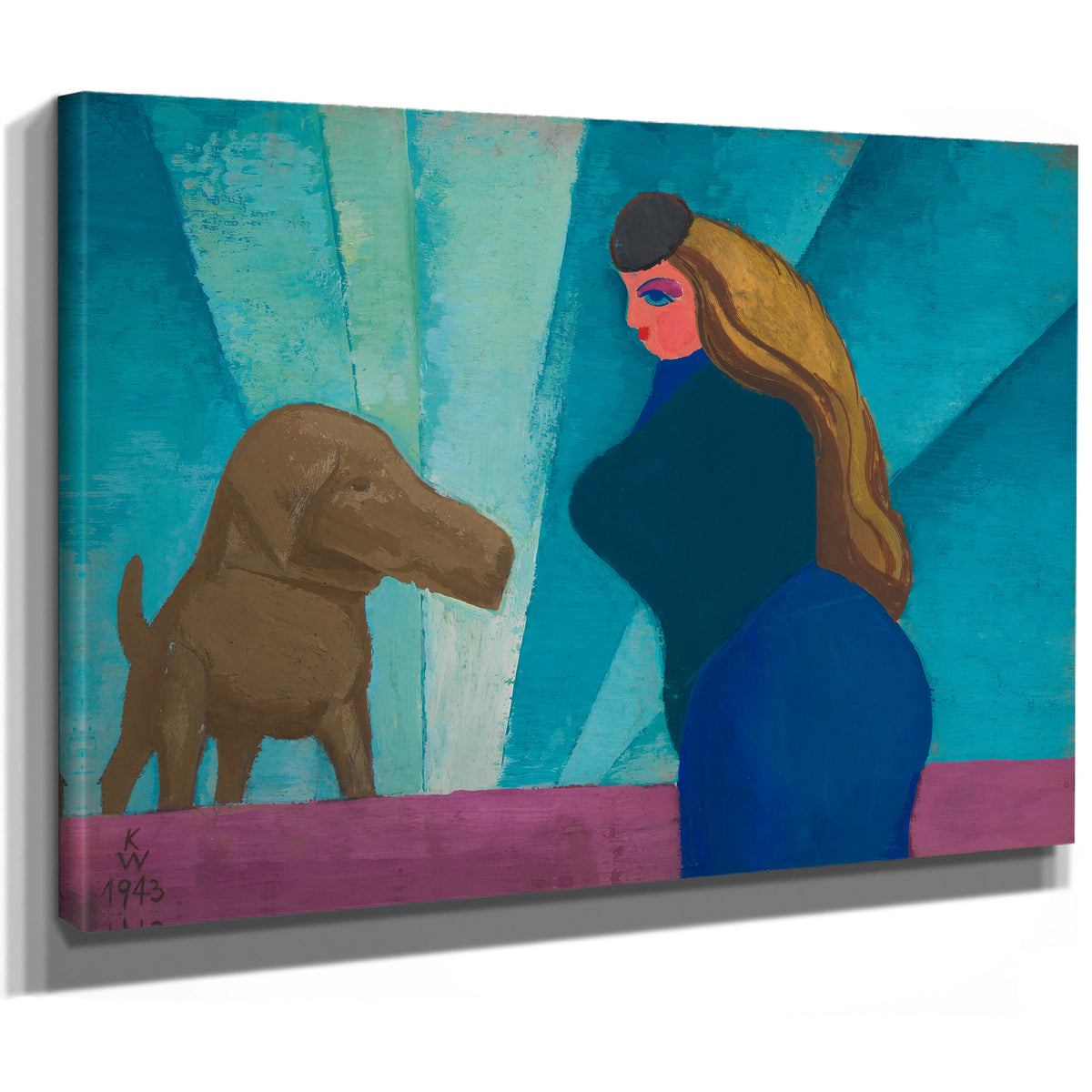 Ohne Titel Frau Und Hund 1943 By Karl Wiener