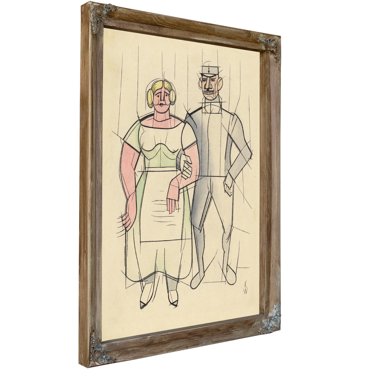 Untitled Frau Und Mann Around 1933 By Karl Wiener