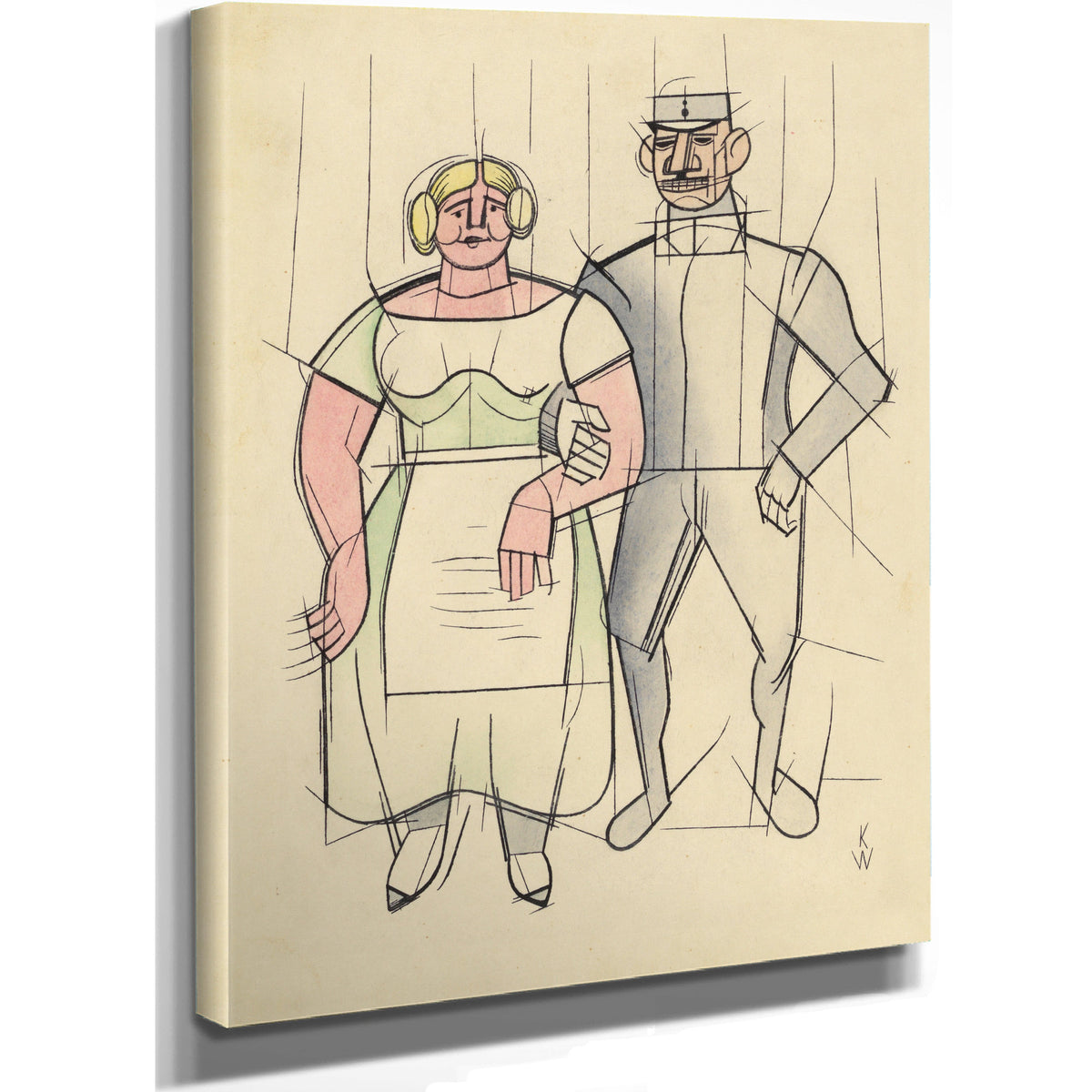 Untitled Frau Und Mann Around 1933 By Karl Wiener