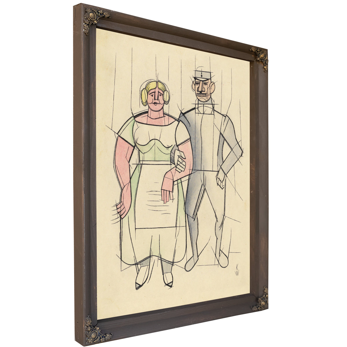 Untitled Frau Und Mann Around 1933 By Karl Wiener