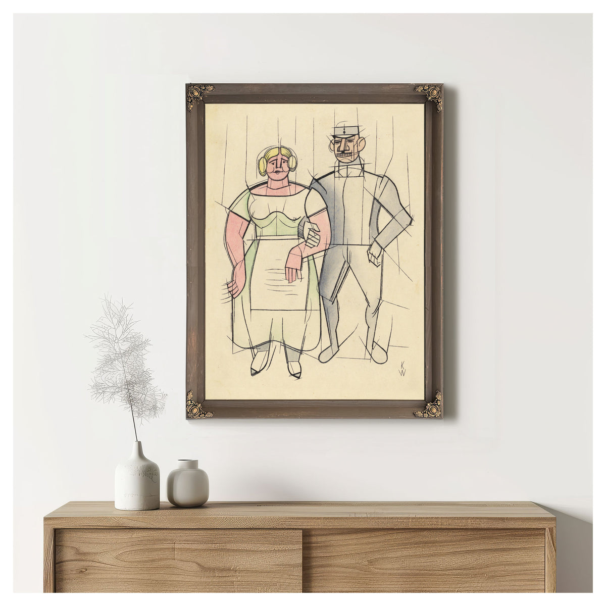 Untitled Frau Und Mann Around 1933 By Karl Wiener